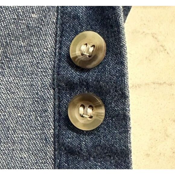 Vintage Denim Casey & Max Christmas Shirt Womens Size XL EMBROIDERED Fast Ship - Picture 13 of 13